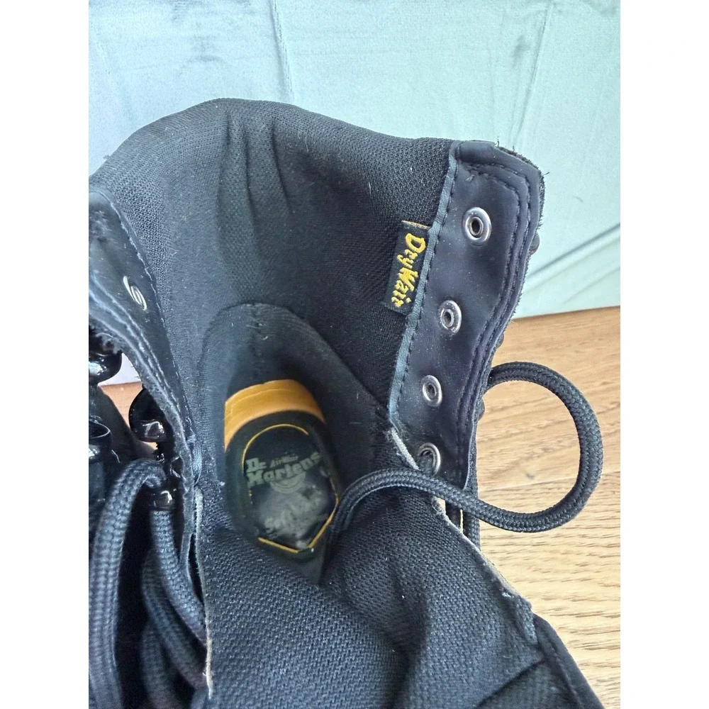Dr Doc Martens Iowa WP Waterproof Poly Combat Boot Mens 10 Blk Leather Air Wair
